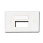 Siemon MX-HFP-03-02 Single Gang Horizontal MAX Australian/Italian Faceplate for 3 Modules